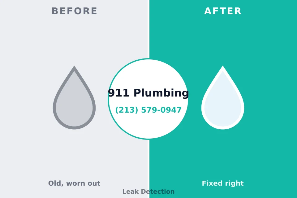 Before and after: plumbing repair Huntington, VA